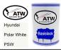 Preview: Hyundai, Polar White, PSW: 500ml Lackdose, von ATW Autoteile West.